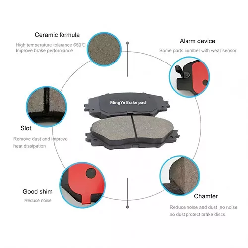 D976 Semi-metallic Brake Pad for Toyota